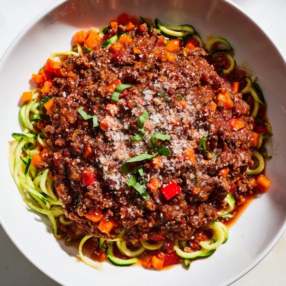 Beef Bolognese with Zucchini