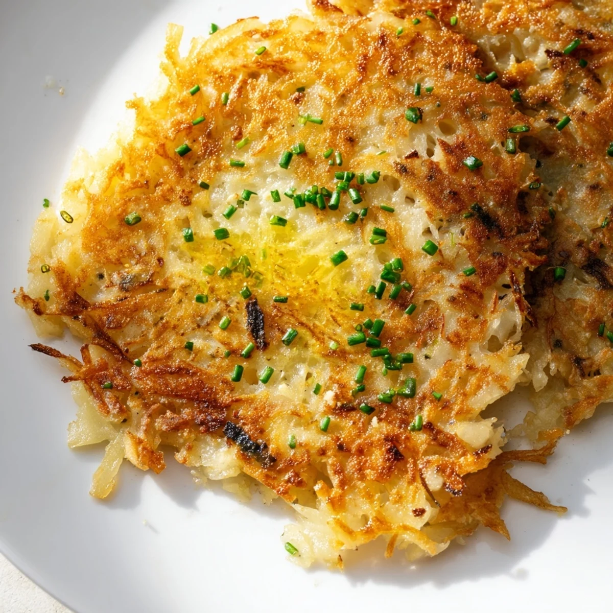 Rustic Irish Boxty potato pancakes on a wooden board, showcasing their tender centers and golden, crispy exteriors.