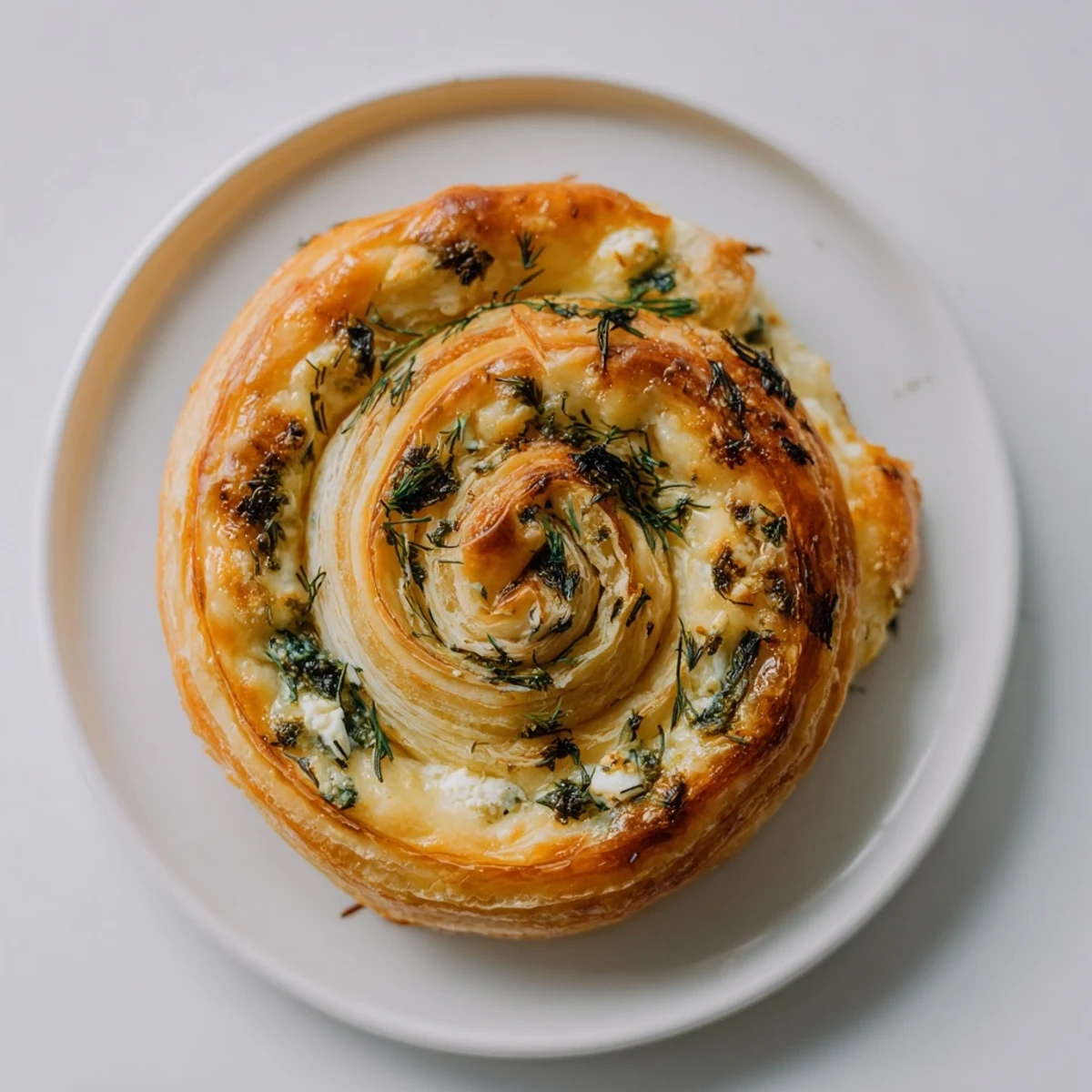 Fresh Spinach and Feta Puff Pastry Pinwheels cooling on a tray, ready for a Mediterranean appetizer spread.