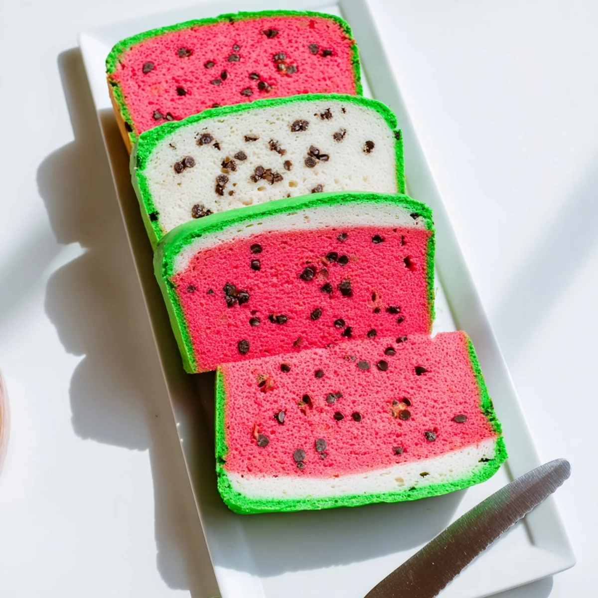 Homemade watermelon bread with tender crumb and subtle fruity sweetness perfect for summer gatherings and kids parties