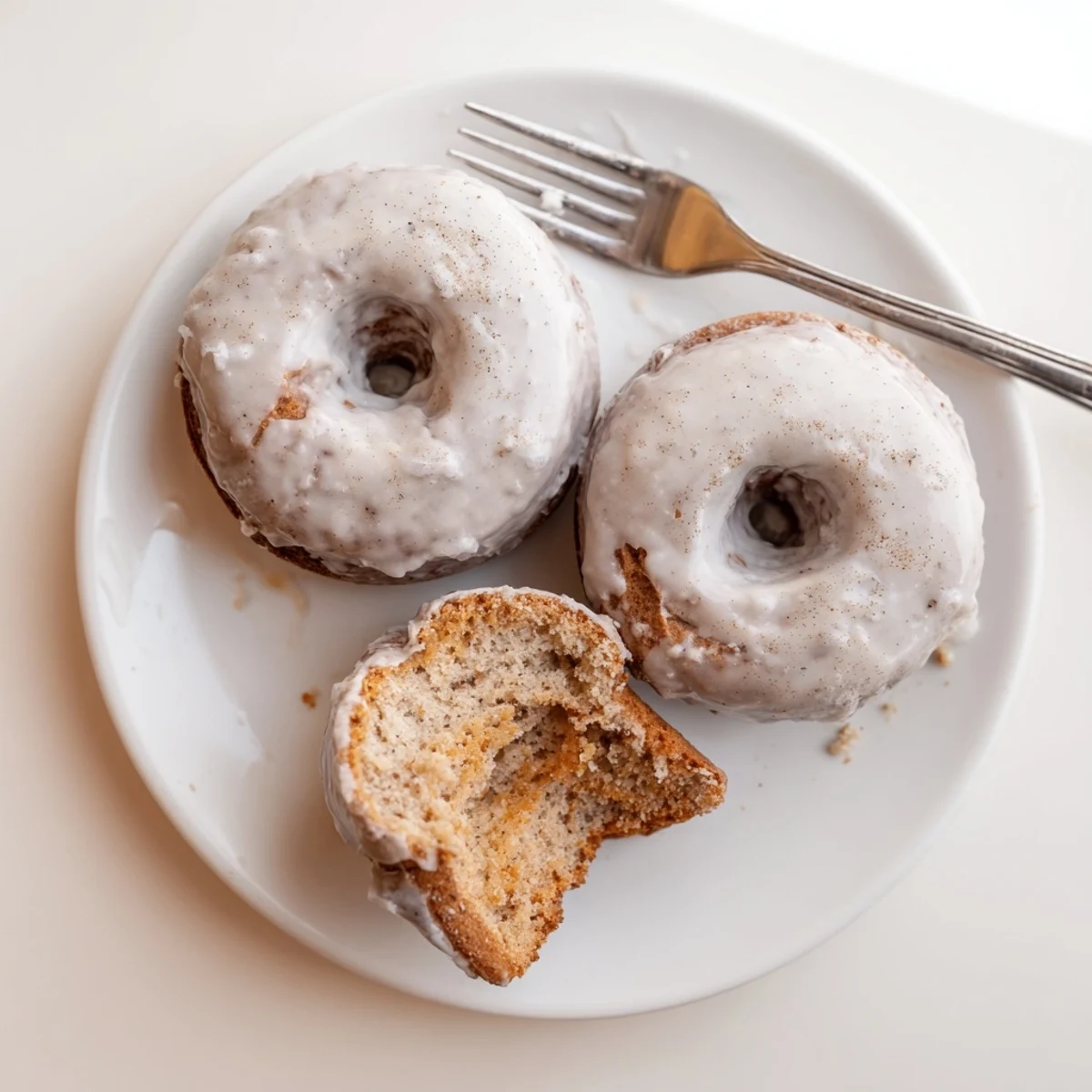 Warm Banana Donuts fresh from oven, fluffy texture, perfect breakfast treat