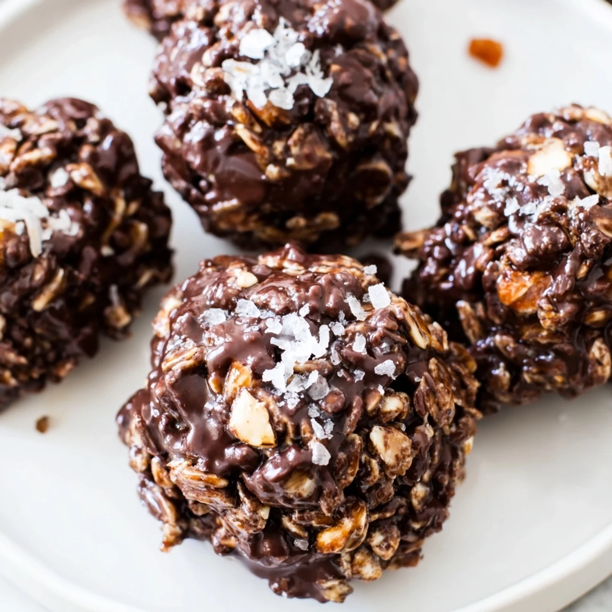 Dark chocolate coating clings to crispy puffed quinoa in these no-bake crunchy bites