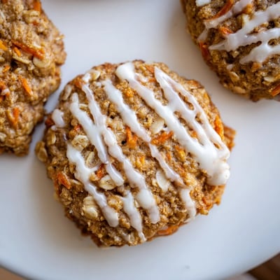 Carrot Cake Cookies with Drizzle